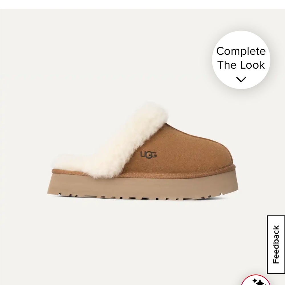 UGG Brown and Cream Mules